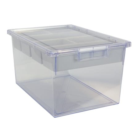 Storsystem Bin, Tray, Tote, Clear, High Impact Polystyrene, 12.25 in W, 9 in H CE1953CL-NK0202-3
